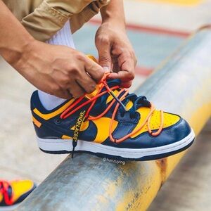 Nike X Off-White Dunk Low "University Gold" sneakers CT0856
